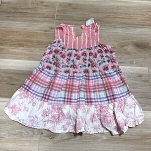 Floral and plaid Summer dress